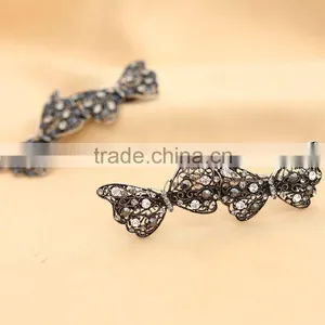 Luxurious Super Cute Loving Butterfly Long Hair Clip Rhinestone Barrettes Hair Ornament Accessories For Women Beauty thumbnail-4