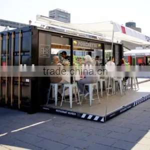 Long Time Use for Outdoor Use Prefabricated Coffee Shop, Container Food Kiosk , Prefabricated Restaurant thumbnail-1