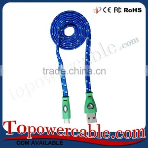 Nylon Flat Usb 2.0 Multi Charger Data Cable Extension Cable For Samsung For Apple thumbnail-5