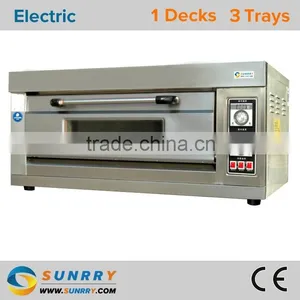Full-automatic Single Stainless Steel Industrial Electric Deck Bread Baking Oven Price for Bakery thumbnail-1