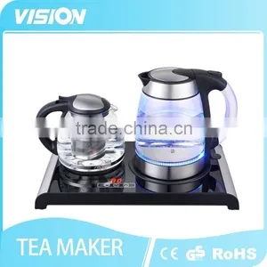 8992T-G2 Electric Tempered Glass Tea Kettle Set With Glass Kettle thumbnail-1