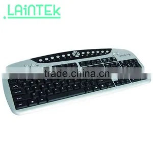 Customized Layout 2016 Cheap Promotion Special Offer Old Design Unique Multimedia Coloured Wired Keyboard thumbnail-3