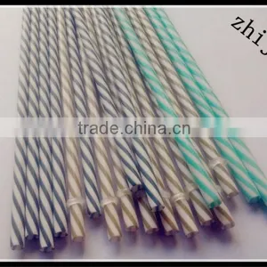 Plastic Striped Acrylic Straws of Drinking thumbnail-5