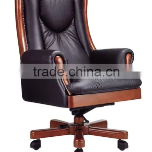 Dubai Style Geniune Leather Boss Chair thumbnail-5