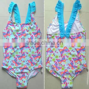 Good Quality Nylon Girls One Piece Swimsuit thumbnail-1