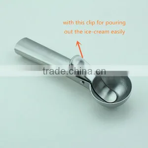 2016 Practical Stainless Steel Ice Cream Scoop With Clip thumbnail-2