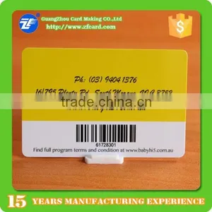 Pretty CR80 PVC Plastic Bar Code Membership Cards thumbnail-6