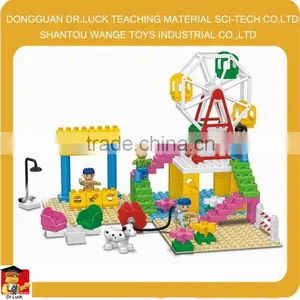 Funny 74pcs Gold Kids Blocks thumbnail-1