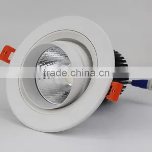 360 Degrees Rotatable Light Guide Post 15/24 Degrees Reflector Round Ceiling Light 10w 20w 30w 40w thumbnail-1