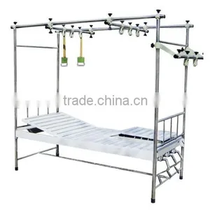 Cheap Hospital Bed Adjustable 3 Crank Orthopaedics Medical Manual Bed thumbnail-1