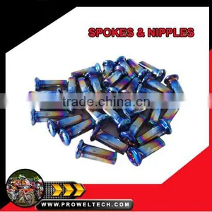 Rainbow Color Aluminium Spoke Nipples for Off-road Bike thumbnail-1