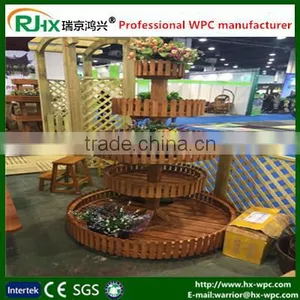 Cheap Composite Decking Material for Outdoor Flower Pot With Moisture-proof and UV-resistant thumbnail-1