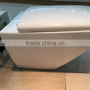 Square One Piece Wall-Hung Toilet/ P-trap Wash Down Toilets KE01 thumbnail-4