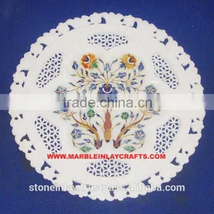 Marble Inlay Decorative Plaque thumbnail-1