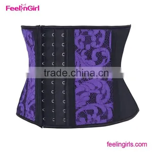 Hot Selling Lace Cover Steel Boned Waist Trainer Cincher thumbnail-1