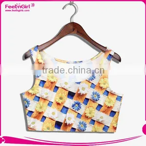 New Arrival Wholesale Modern Girls Ladies Vest Fit Tank Tops thumbnail-1