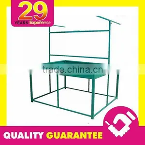 Custom Movable Flooring Metal Display Rack With Wheel thumbnail-5