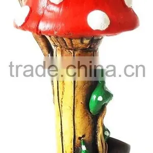 Figurine Shaped Hand Crafted Smoking Pipes - Tall Mushroom thumbnail-3