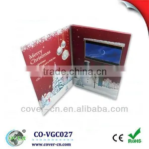 7' Wedding Video Greeting Card/chrismas Video Brochure Card/video Booklet for Celebration thumbnail-1