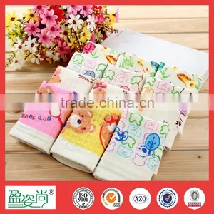 Cute Bear Small Hand Towel 100 Cotton Square Tea Towels Floral Lovely Baby Bath Towel thumbnail-4