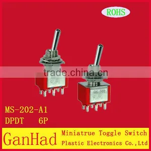 Mini 6 Pin on off Toggle Switch thumbnail-1