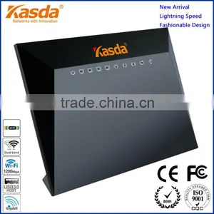 Kasda 802.11AC 1200Mbps Dual USB Gigabit Dual Band Wireless Router With 5 GE Ethernet Port, WDS, IPV4/IPV6, WPS, QOS thumbnail-1