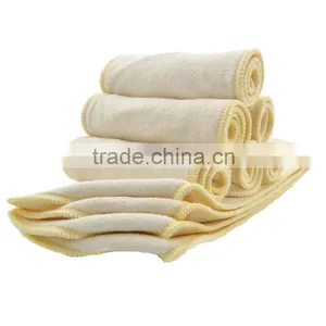 Alva 3 Layer&4 Layer Diapers Natural Baby Bamboo Antibacterial Terry Diaper Insert Made in China Quality Choice thumbnail-1