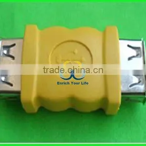 Wholesale Yellow USB AF TO AF Adaptor thumbnail-1