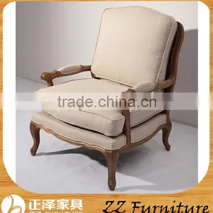 French Style Wooden Base Cane Back Armchair thumbnail-1