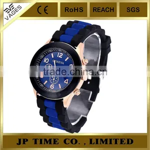 Colorful Unisex Geneva Silicone Jelly Gel Quartz Analog Genava Sport Watch thumbnail-3