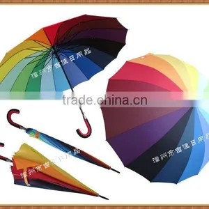 RU70-16K Promotional 16 Colors Rainbow Parasol thumbnail-1
