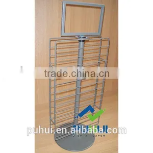 Double Sides Metal Wire Revolving Counter Display With Great Price thumbnail-1
