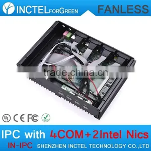 Fanless Single Board Computer USB 3.0 Dual Gigabit 4 COM Auto Boot Intel Celeron C1037U 1.8G 1G RAM 32G SSD thumbnail-4