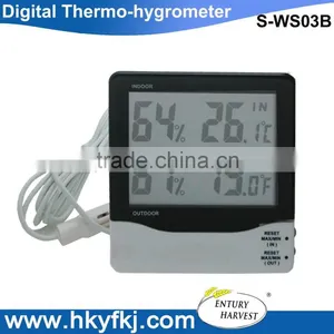 Indoor Outdoor Digital Lcd Display High Low Temperature Humidity Meter Lab Thermo Hygrometer With Sensor thumbnail-1