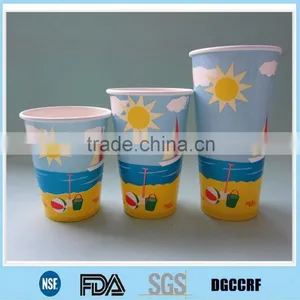 Printed Double PE Coated Cold Paper Cup for Soda/coke/juice Drink and Lid Cover Quality Choice thumbnail-6
