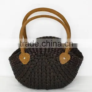 Hot Handmade Water Hyacinth Women Handbag thumbnail-4