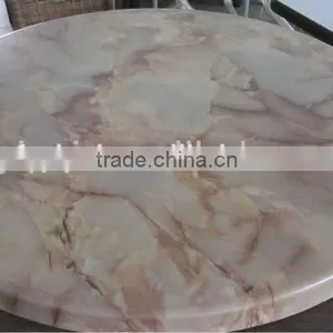 Square Artificial Marble Dining Table Top for Sale T2601 thumbnail-4