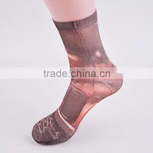 Hot Sale Lady's Sublimation Crew Socks Fashion Printing Socks thumbnail-6