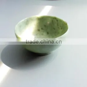 High-Grade Customized Natural Green Jade Food Bowl or for Fruit thumbnail-1