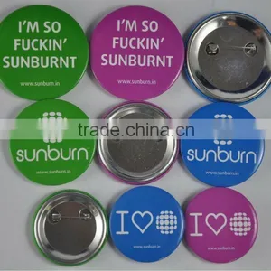 Coloured Promotional Gift Tinplate Badge for Decoration thumbnail-1
