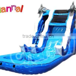 Commercial Grade PVC Tarpaulin Inflatable Small Water Pool Slide thumbnail-1