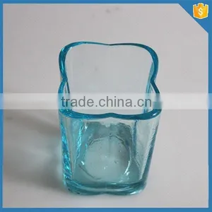 Best Price Blue Square Votive Glass Candle Holder thumbnail-1