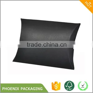 Black Paper Card Pillow Box Gift Box Packaging thumbnail-1