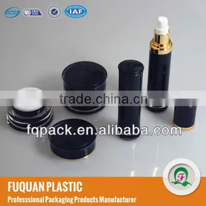 Black Plastic Cosmetic With Black Cap Container Set thumbnail-1