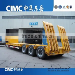 CIMC 3 Axle 60tons Lowboy Low Bed Semi Trailer Supplier's Choice thumbnail-4