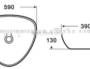Y122 Washing Basins China Ceramic Sanitary Ware thumbnail-3