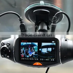 1080P Dash HD DVR GPS Tracking Plotter 2.7 Inch HD R310 Camera Car Rotate 170 Degree G-sensor Night Vision TFT LCD Dual 2 Lens Quality Choice thumbnail-3