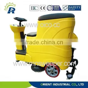 Germany Technology Professional Supermarket Outdoor Ride on Washer Commercial Floor Scrubbers Machine With Lead Acid Battery thumbnail-3