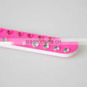 Wholesale Custom Bling Acrylic Rhinesone Nail File Emery Board Nail Care Coloful Nail File Factory thumbnail-5