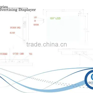 Retail Store Advertising 15 Inch in Store Advertising Display Mall Advertising Lcd Display Retail Store Lcd Promotional Screens thumbnail-6